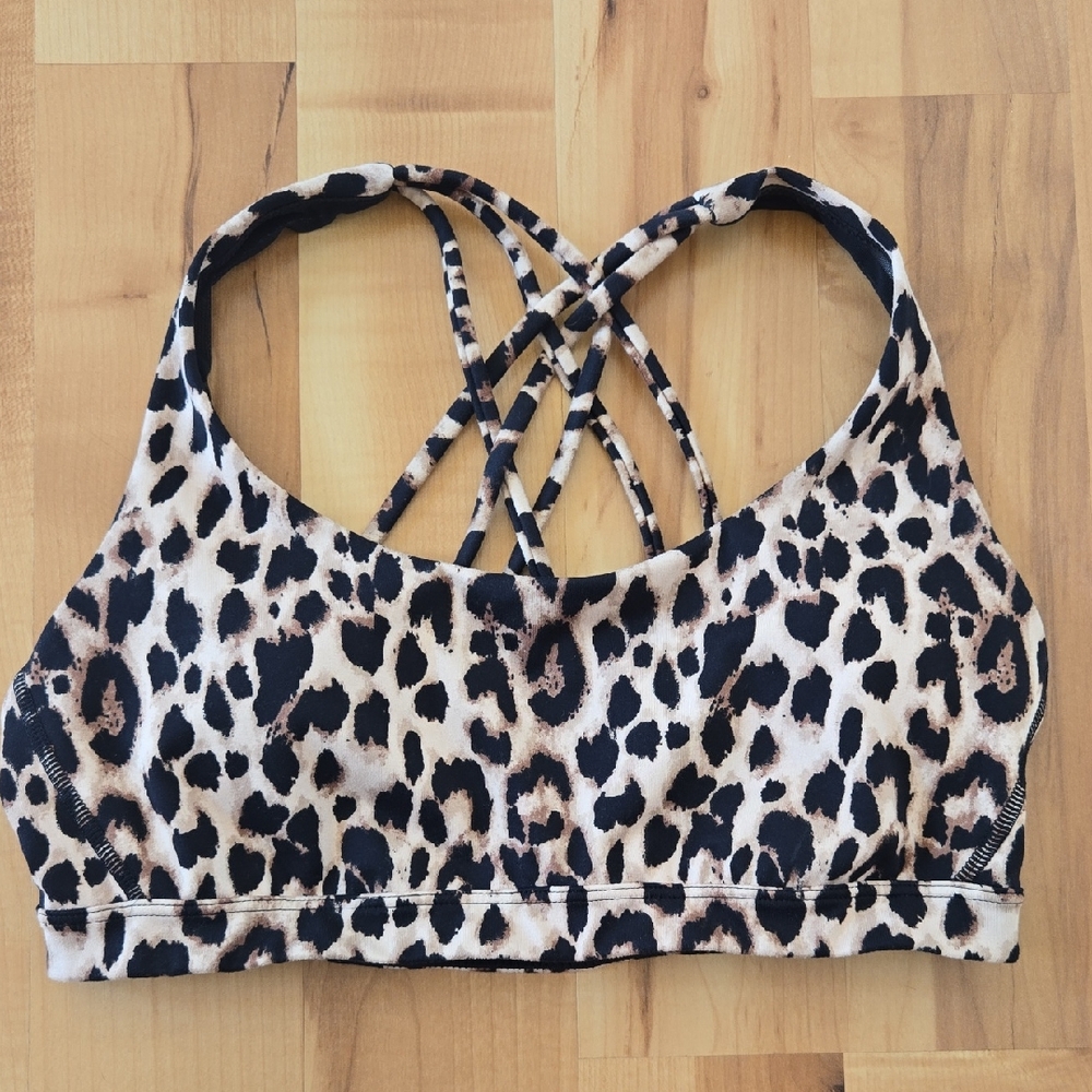 🖤 Victoria's Secret Animal Print Strappy Sports Bra